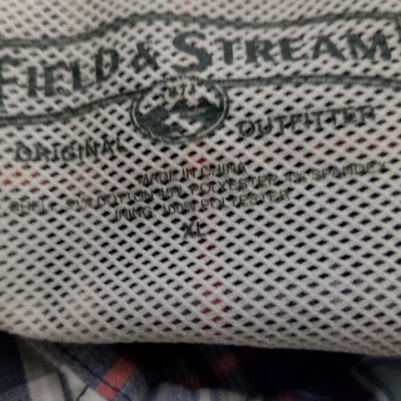 Field & Stream Shirt Plaid Button Down Short Sleeve Men's XL - Picture 5 of 8